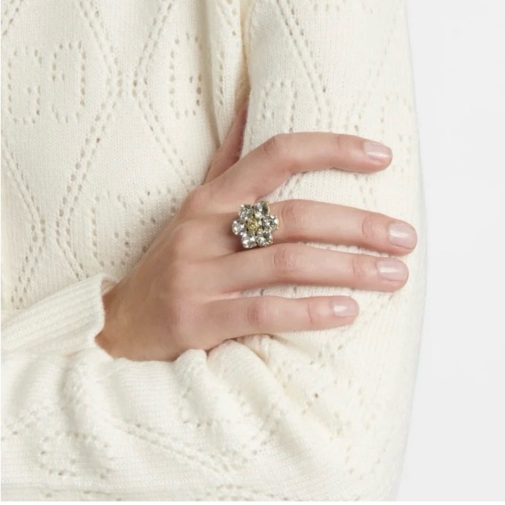 NWT GUCCI GG Marmont Crystal Ring  Designer Size: M / IT 16 - Picture 6 of 16
